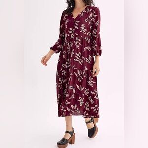 Sonoma, Sz PL, Plum Mauve Floral, 3/4 Sleeve Button Front
Dress - NWT